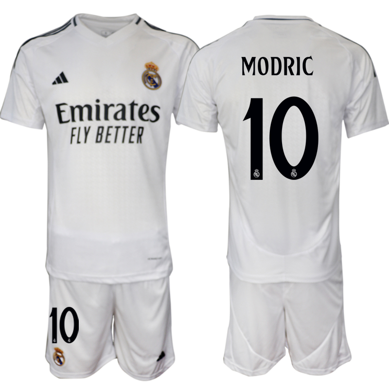 Men 2024-2025 Club Real Madrid home White #10 Soccer Jersey